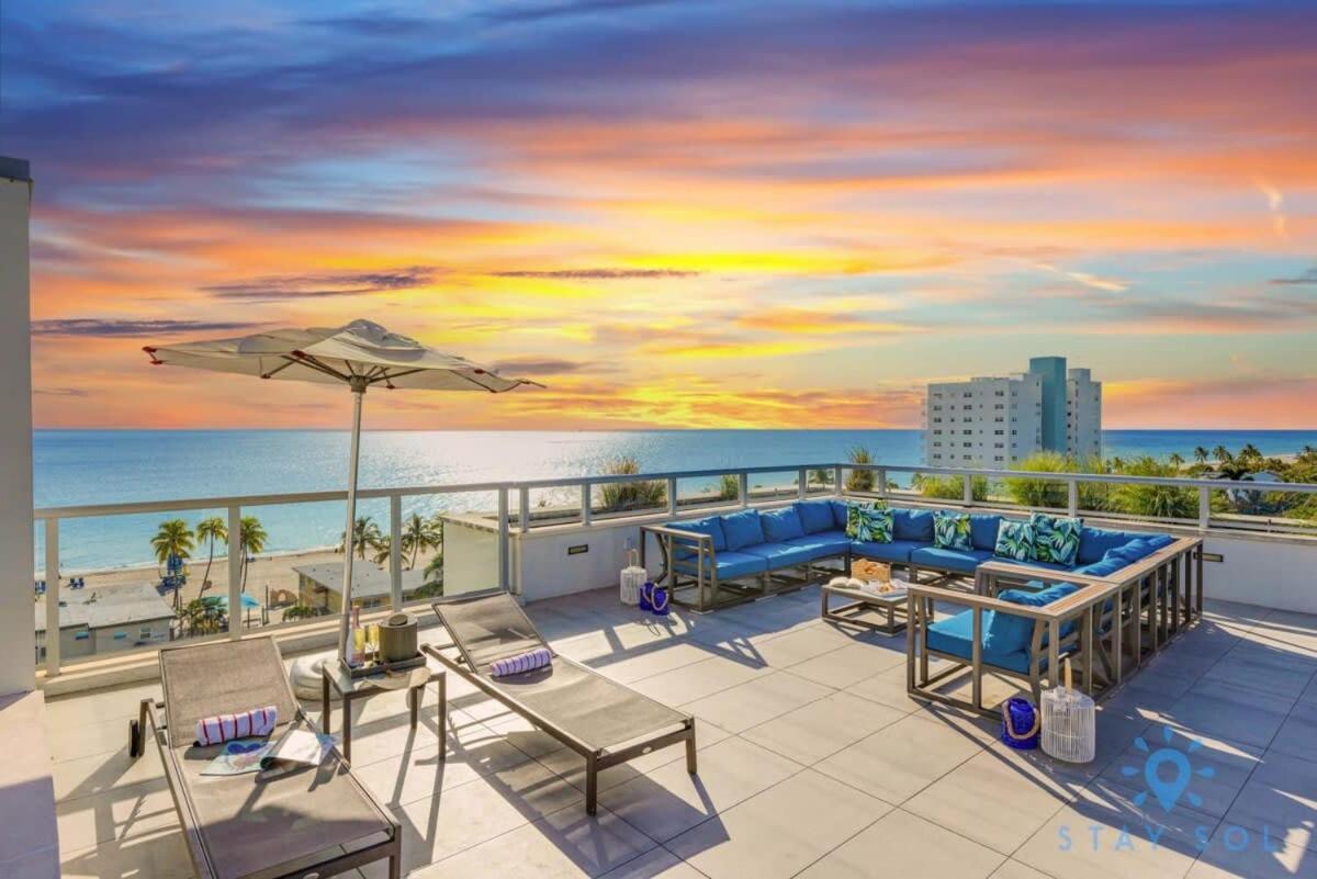 Rooftop Pool - Ocean View Balcony - Hollywood Beach Extérieur photo